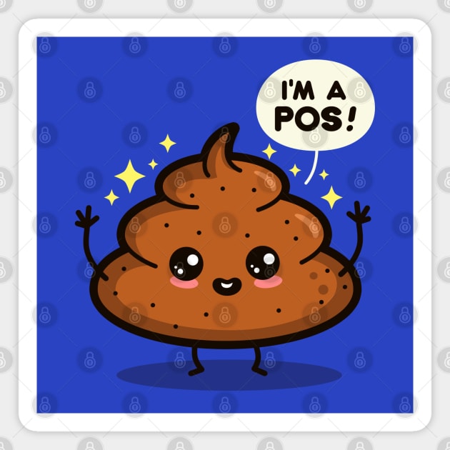 Funny Kawaii Poop Internet Slang Magnet by BoggsNicolas